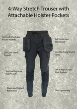 Load image into Gallery viewer, Slim Fit Stretch Work Jogger With Knee Pad Pockets (Holster Pockets Separate)
