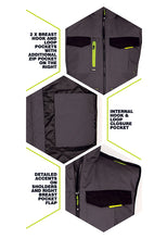 Load image into Gallery viewer, Two-Tone Flex Work Gilet (Grey / Black)