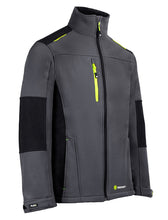 Load image into Gallery viewer, Two-Tone Flex Softshell Work Jacket (Grey / Black)