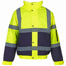 Load image into Gallery viewer, SuperTouch Two-tone Hi-Vis Bomber Jacket