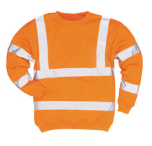 Load image into Gallery viewer, Hi-Vis Pullover Sweatshirt with Ribbed Cuffs