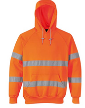 Load image into Gallery viewer, Hi-Vis Pullover Hoodie with Ribbed Cuff and Hem