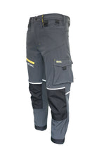 Load image into Gallery viewer, Slim Fit Stretch Softshell Work Trouser with Internal Knee Pad and Holster Pockets (Black)
