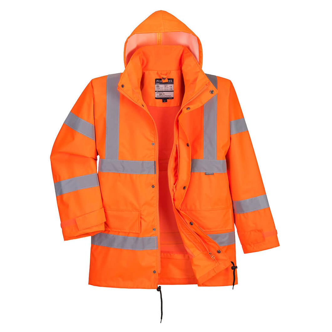 Hi-Vis Breathable Interactive Rain Traffic