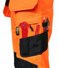 Load image into Gallery viewer, Contrast Slim Fit Stretch Hi-Vis Trouser With Removable Holster Pockets
