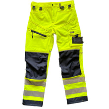 Load image into Gallery viewer, Slim Fit Stretch Softshell Hi-Vis Work Trousers with Holster Pockets
