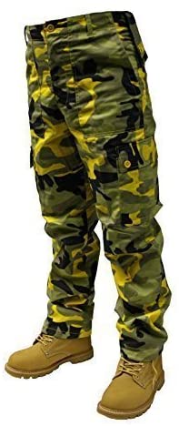 Crazy Yellow Cargo Trouser