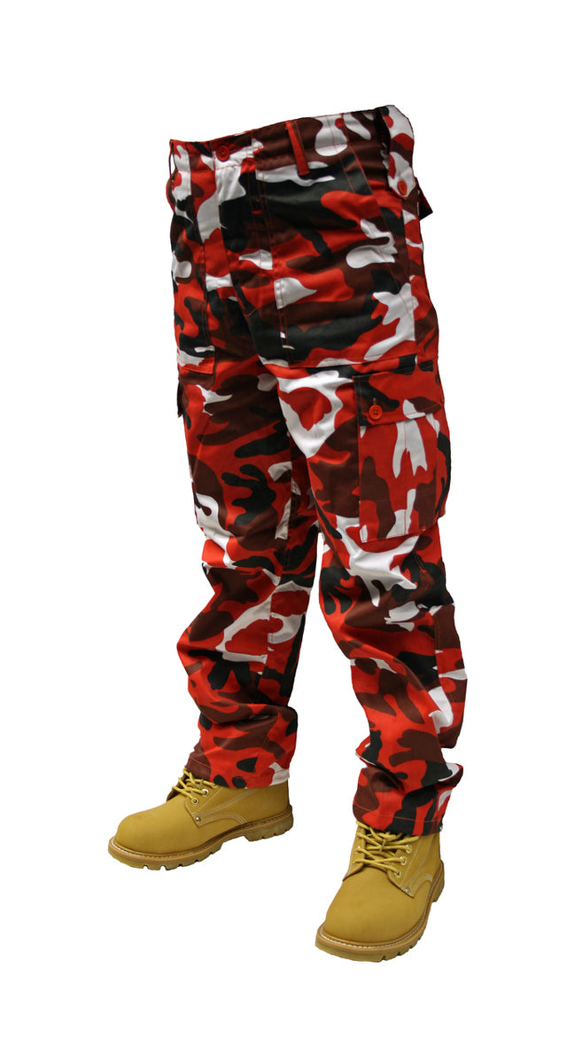 Combat Cargo Trousers (Crazy Red)