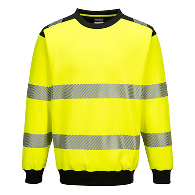 Portwest PW3 Hi-Vis Crew Neck Sweatshirt