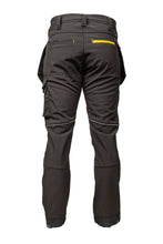 Load image into Gallery viewer, Slim Fit Stretch Softshell Work Trouser with Internal Knee Pad and Holster Pockets (Black)
